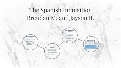 The Spanish Inquisition By Jayson Roberts
