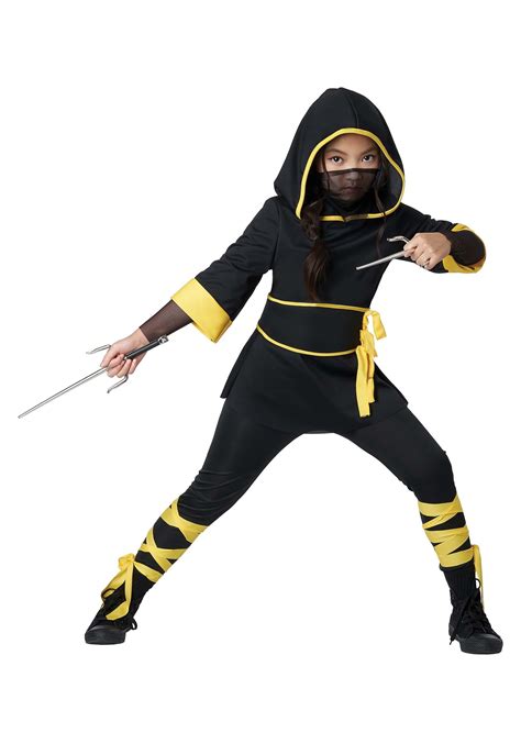 Disfraz De Ninja De Rayos Para Niñas Multicolor