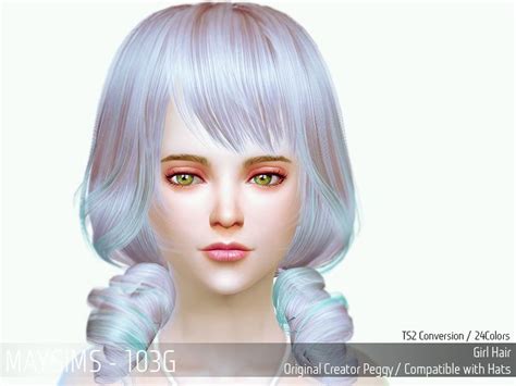 May Sims May Hairstyle 103c Retextured Sims 4 Hairs Sims 4 Update