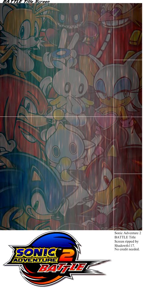 Gamecube Sonic Adventure 2 Battle Title Screen The Spriters Resource