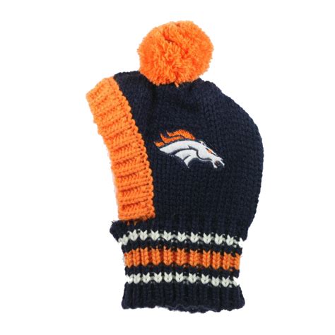Denver Broncos Knit Dog Hat Baxterboo