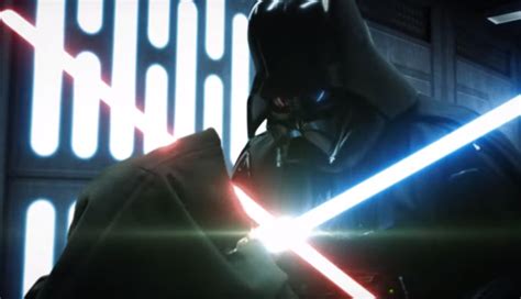 Star Wars Darth Vader Vs Kenobi Lightsaber Battle Is