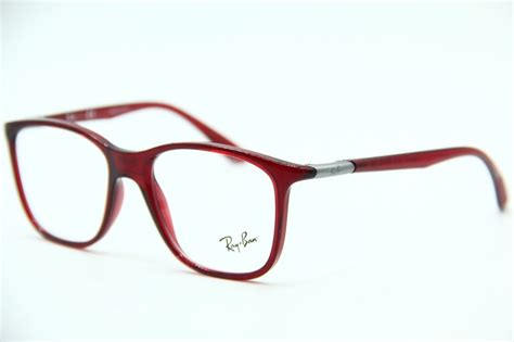 New Ray Ban Rb 7143 5773 Red Eyeglasses Authentic Frame Rx Rb7143 51 18 Eyeglass Frames