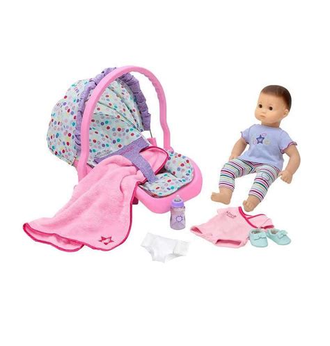 American Girl Bitty Baby Doll And Travel Seat Accessory Set 15 Bb2 Doll