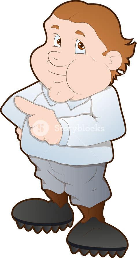 Fat Boy Cartoon Character Royalty Free Stock Image Storyblocks