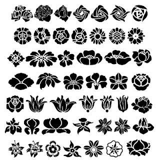 flower svgs | Silhouette stencil, Flower stencil, Stencil flowers