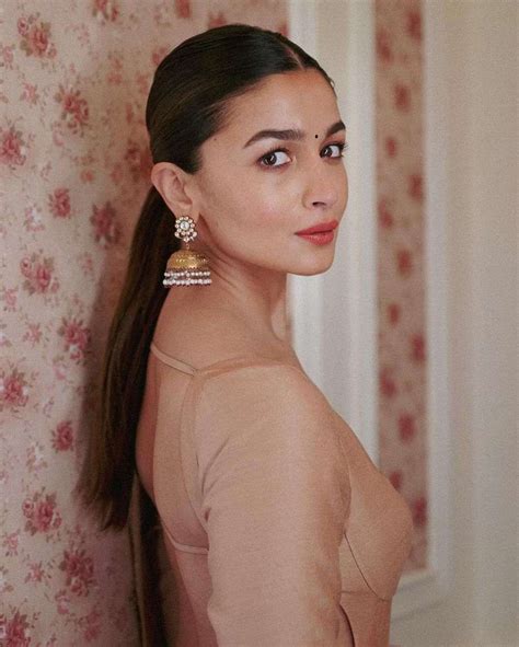 Alia Bhatt Serves A Gorgeous Look In A Nude Kalidaar Set For Rrr Promotions