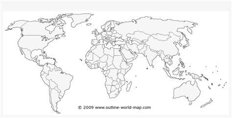 Blank World Map Country Outline