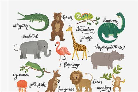 Animal Alphabet Chart Art Print Lovelight Paper