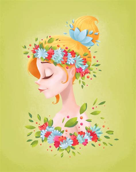 Learn How To Paint A Floral Portrait In Adobe Photoshop Illustrator
