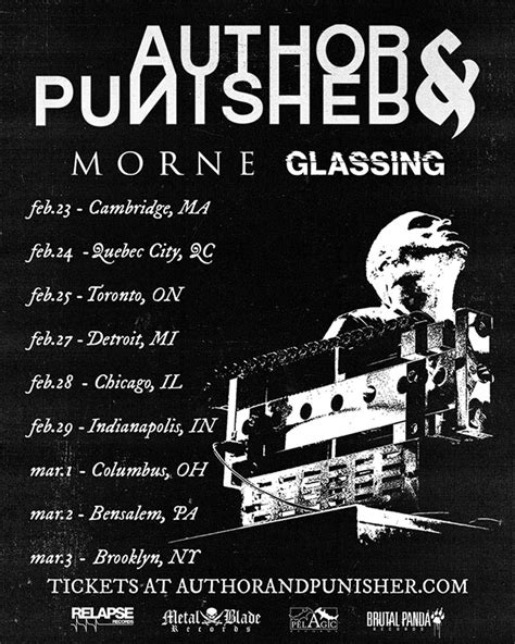 Author And Punisher Announce 20th Anniversary Tour