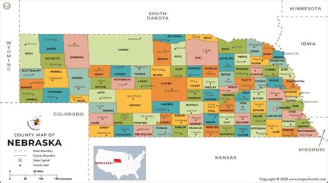Nebraska County Map Nebraska Counties