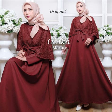 Modelnya yang cukup mewah dan terlihat mahal. Jual BAJU GAMIS PESTA MUSLIM BROKAT BRUKAT GAUN PESTA ...