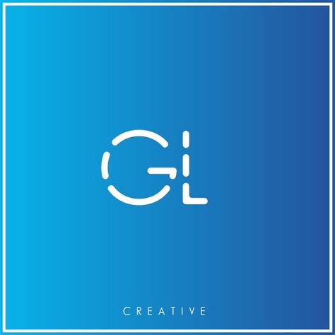 Premium Vector Gl Creative Latter Logo Design Premium Vector Creative