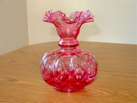 My New Cranberry Fenton Vase Timeless Glass Art