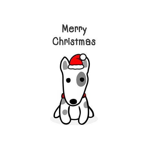 Share the best gifs now >>>. Merry Christmas dog Cartoon Dog. Vector illustration ...