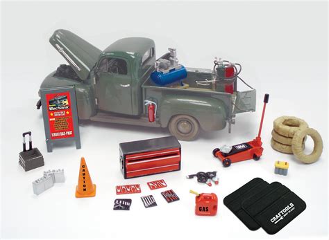 124 Scale Mobile Mechanic Accessory Set 18415 Free Shipping On
