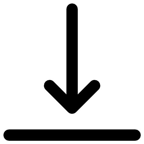 Arrow Down To Line Vector Svg Icon Svg Repo