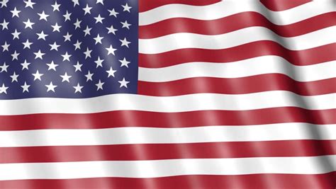 Usa American Flag Waving In The Wind Detailed Fabric Texture Seamless
