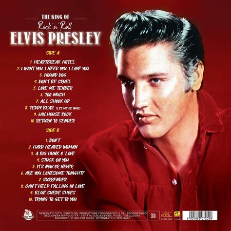 Elvis Presley The King Of Rock N Roll