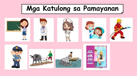 Mga Katulong Sa Pamayanan Mga Kaibigang Manggagawa Part 1 Teacher