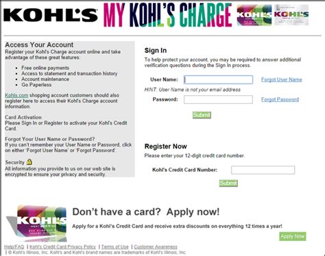 When you apply for a kohl's credit card from capital one, n.a. Forgot your password?