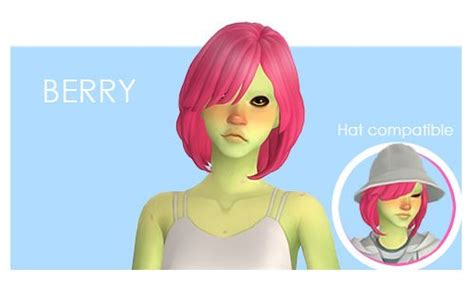 Berry Hair Sims Anime Sims Sims Hair