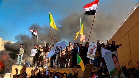 Protesters Attack Us Embassy In Iraq Chanting ‘death To America