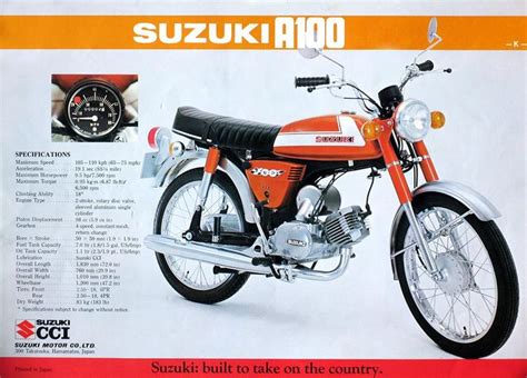 Suzuki A100 My First Bike Swift For Its Size But Finish Not Very Good