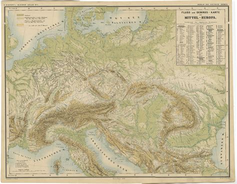 Europe Map With Mountains