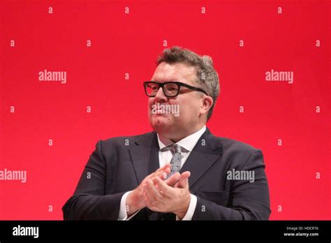 Tom Watson Attending The Labour Party Conference At Exhibition Centre