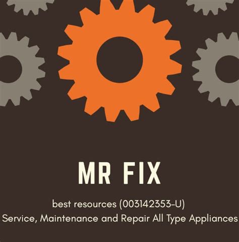 Mr Fix Washing Machine Cleaning And Repair Service Kuala Lumpur