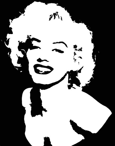 Marilyn Monroe Stencil Youtubeksewok2sk7u Silhouette Cameo Projects Silhouette Art