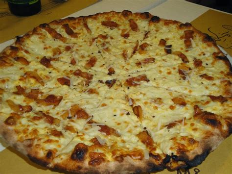 Pizza Carbonara Italian Recipe Agneseitalianrecipes