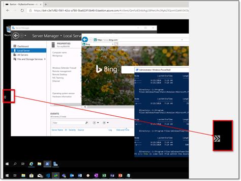 View Virtual Machine Session Full Screen In Browser Azure Bastion