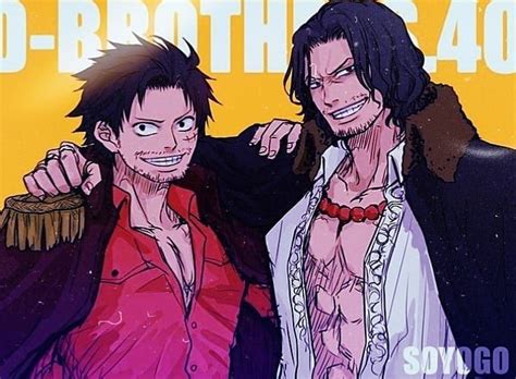 Luffy And Ace Aged 40 One Piece Luffy One Piece Anime One Piece Photos