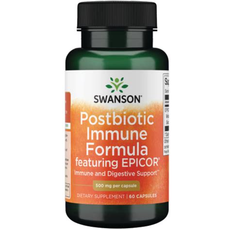 swanson postbiotic immune formula featuring epicor 500 mg 60 caps 500 mg 60 caps kroger
