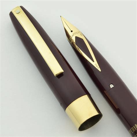 Sheaffer Imperial Iv Touchdown Fountain Pen Burgundy Fine 14k Nib