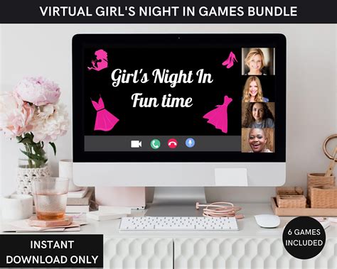 Virtual Girls Night In Party Games Bundle For Bachelorette Or Etsy In