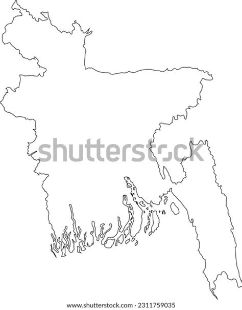 Map Bangladesh Art Illustrator Stock Vector Royalty Free 2311759035