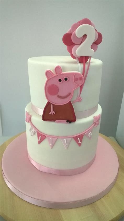 Peppa Pig 2nd Birthday Cake Cake By Combe Cakes Cakesdecor