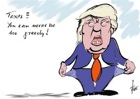 Trump taxes By tiede | Politics Cartoon | TOONPOOL