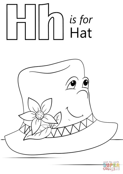 Maybe you would like to learn more about one of these? Letter H is for Hat | Super Coloring | Abc coloring pages ...
