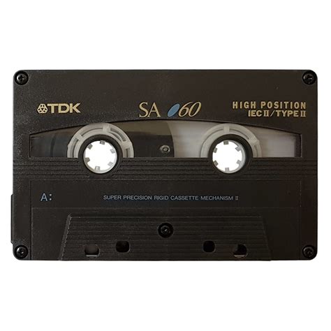 Tdk Sa60 1994 97 Chrome Blank Audio Cassette Tapes Retro Style Media