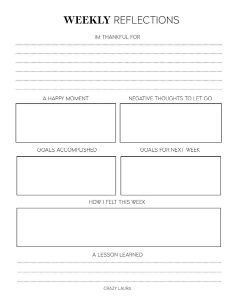 Free Reflection Printables With Three Different Layouts In 2022