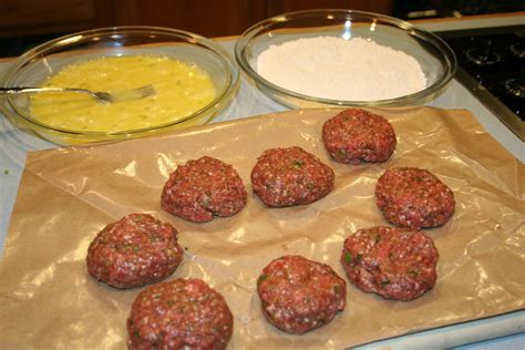 Place a small mound of your cooked cabbage mixture just above the 6:00 corner, and then brush. COOK WITH SUSAN: Hamburger Jun - Korean Hamburger Patties