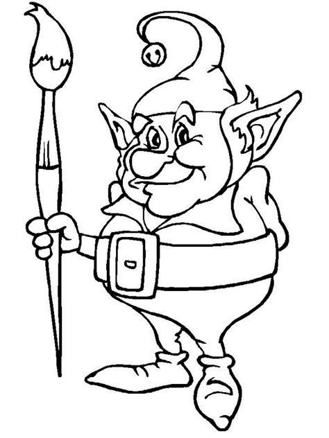 Elf Coloring Pages