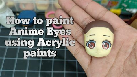 03 How To Paint Anime Eyes On Clay Face Plate Diy Figure Air Dry