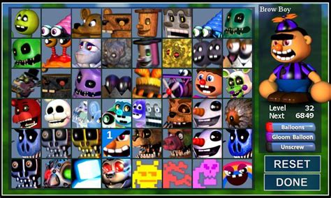 Fnaf World Fangame Concept Worlds Enemies And Bosses Five Nights