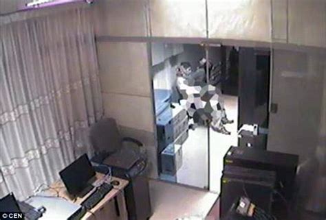 Bolivian Civil Servant Is Caught On Cctv Having Sex In His Office Daily Mail Online